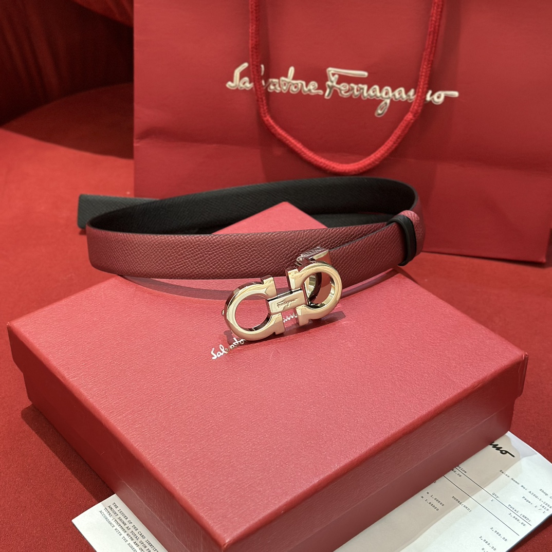 FERRAGAMO Belt 004 22PJ081 2.5cm