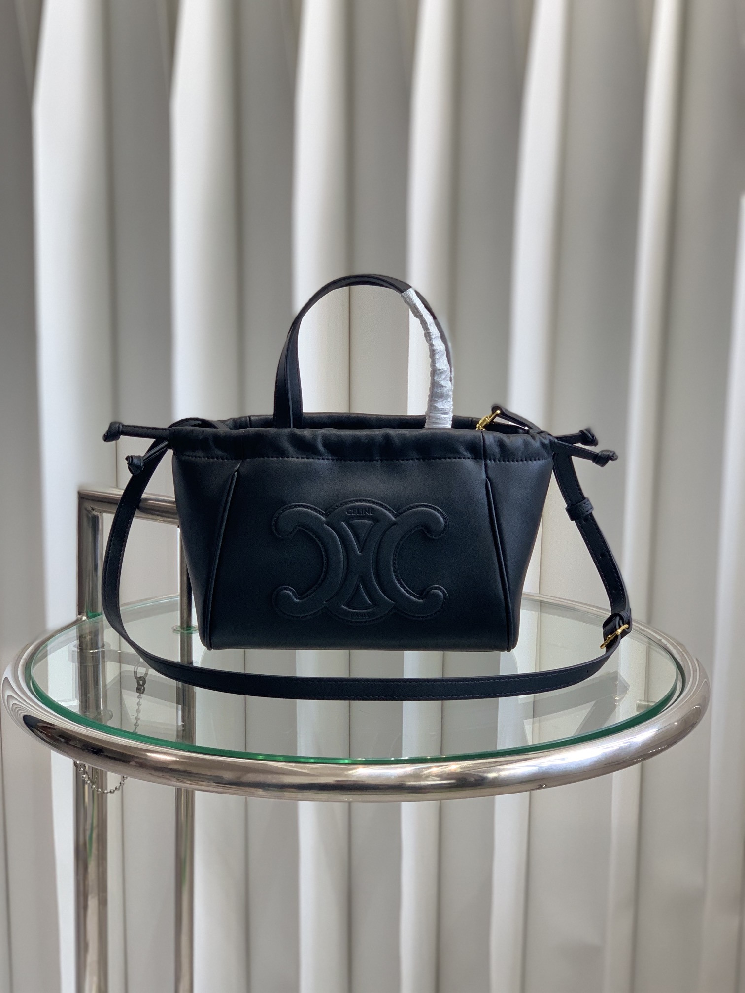 CABAS TRIOMPHE Small Bag Black 111013 LM051 22cm