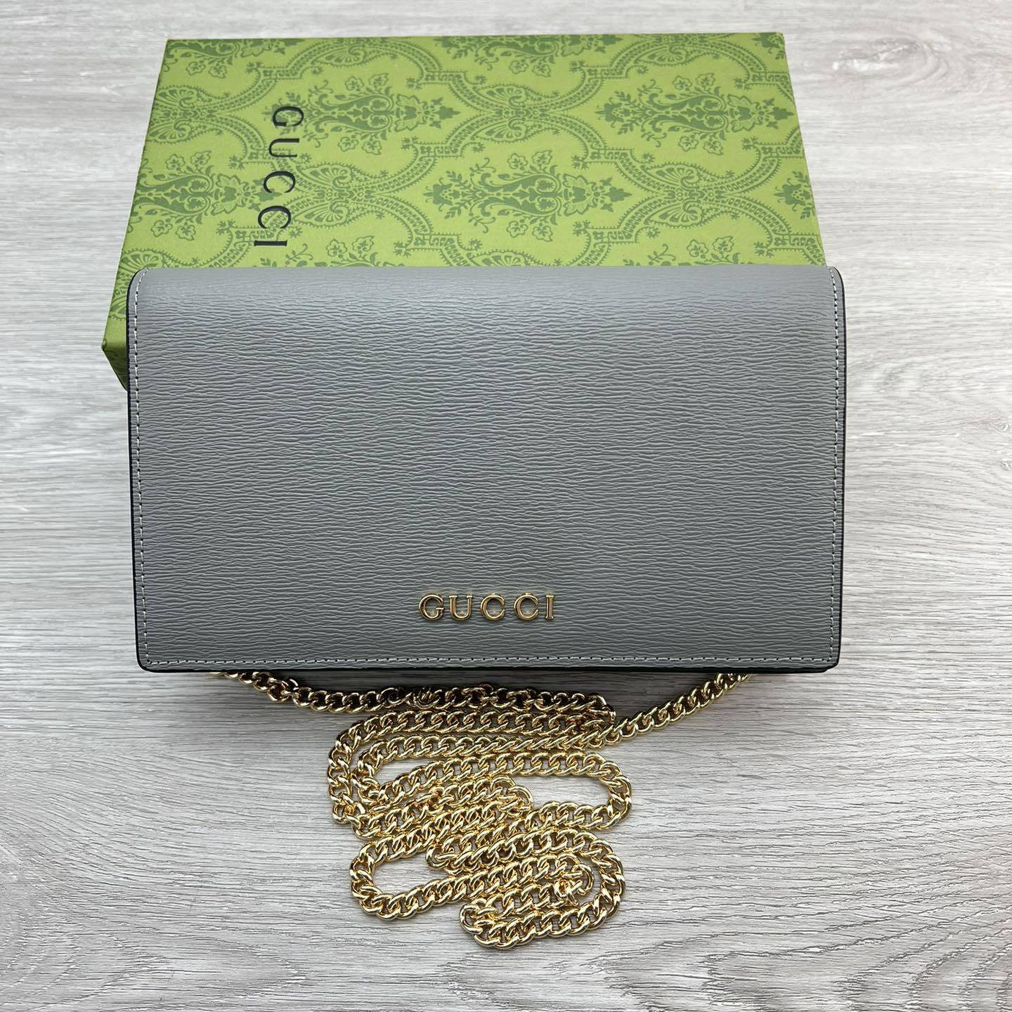 Gucci Marking Chain Belt Clutch Bag