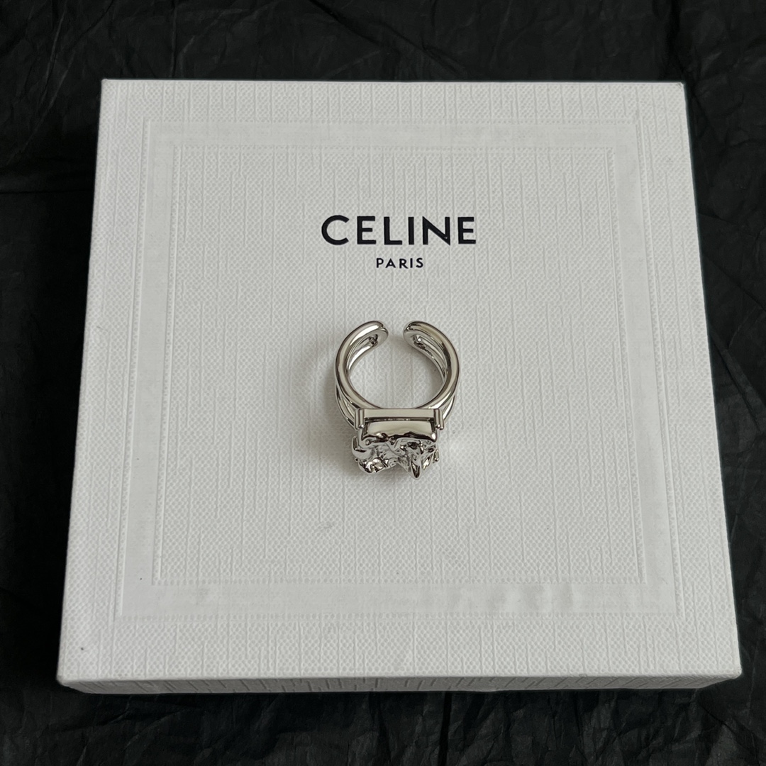 Celine Jewelry Rings Irregular Opening Ring