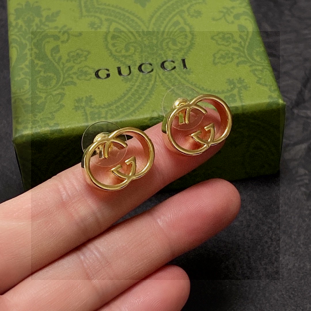 Gucci Jewelry Earring Double G Pearl Stud Earrings