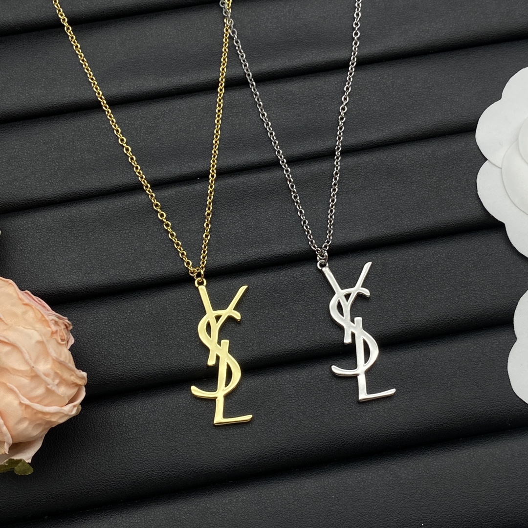 Saint Laurent Jewelry Necklace  Letter necklace