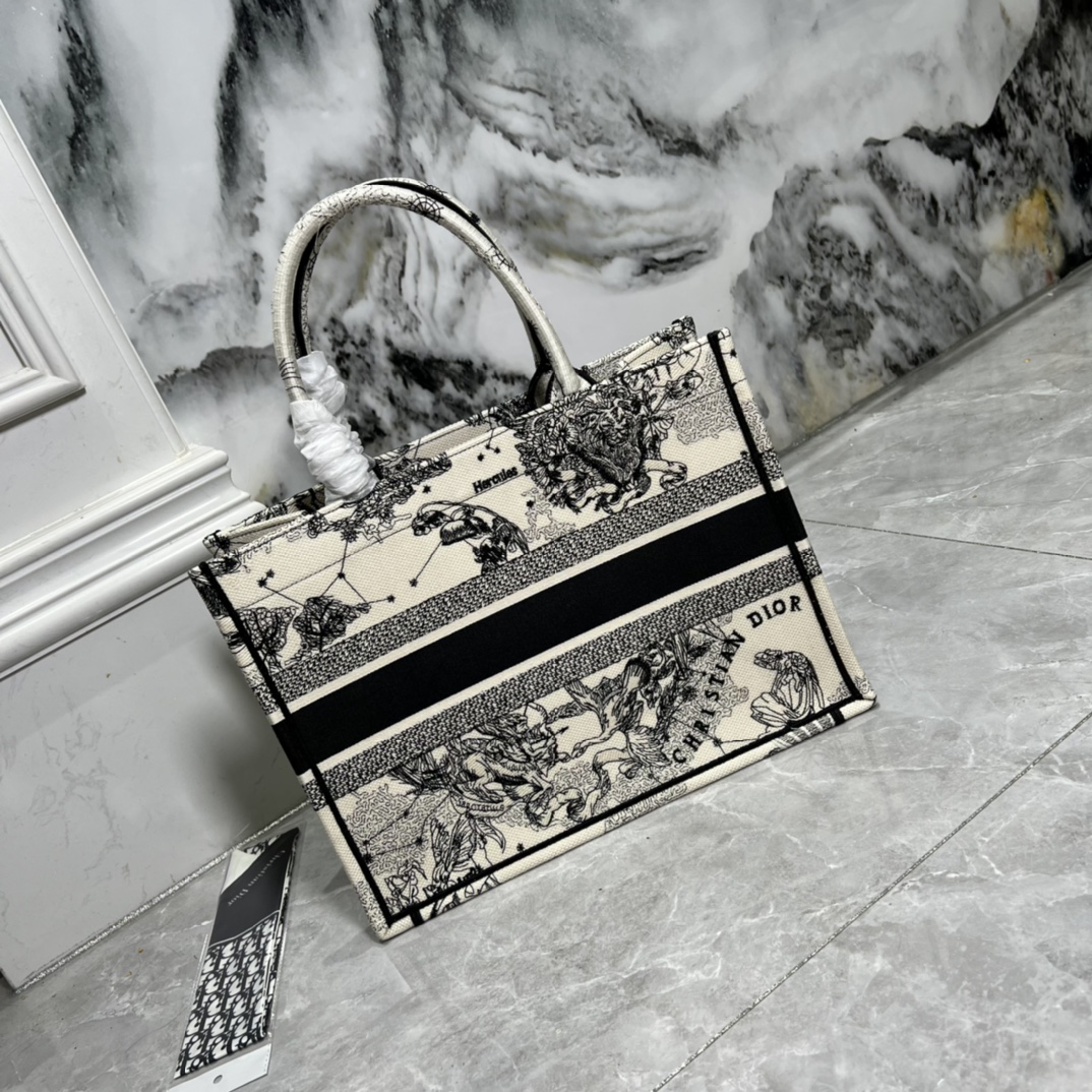 10A + top quality Medium Dior Book Tote 0175 XB022 36cm