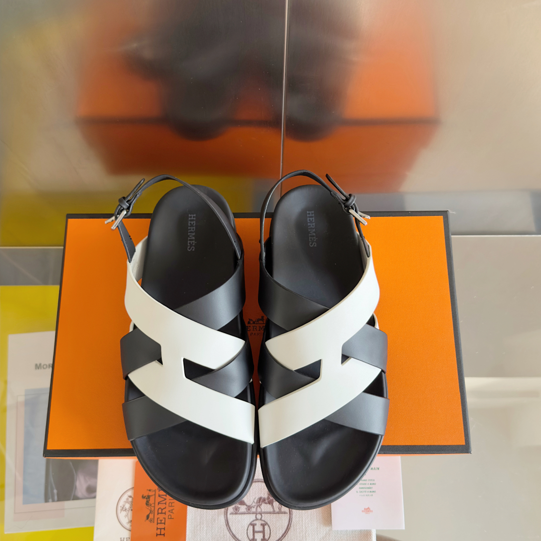 Hermes Shoes Kazimir series couple sandals