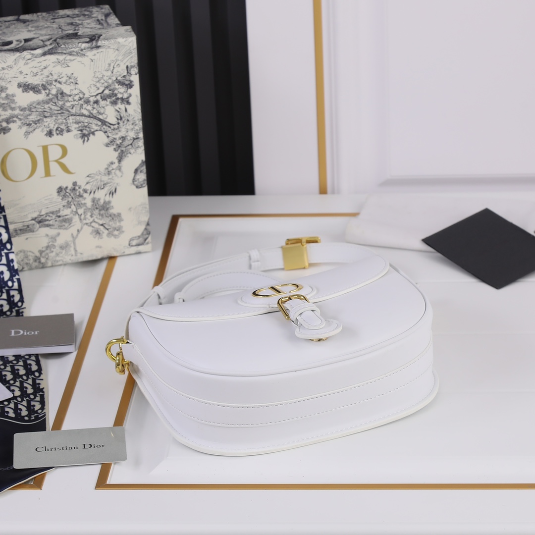 Medium Dior Bobby bag White CD-2011 XB081 22cm