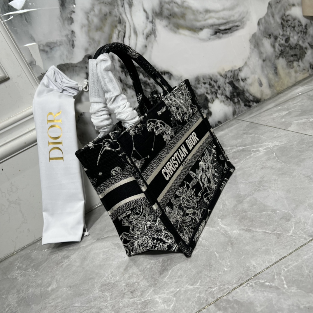 10A + top quality Small Dior Book Tote 0175 XB012 26cm
