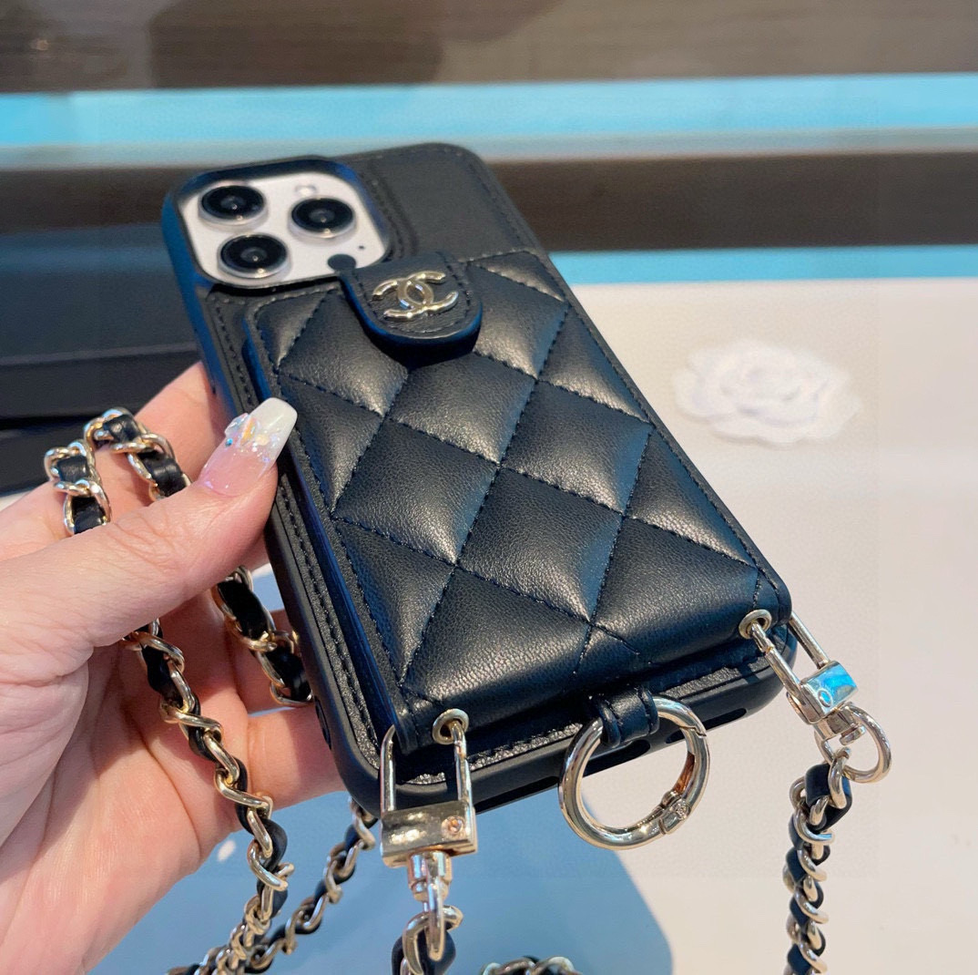 Chanel Phone Case Ring Buckle Crossbody Phone Case Accessories