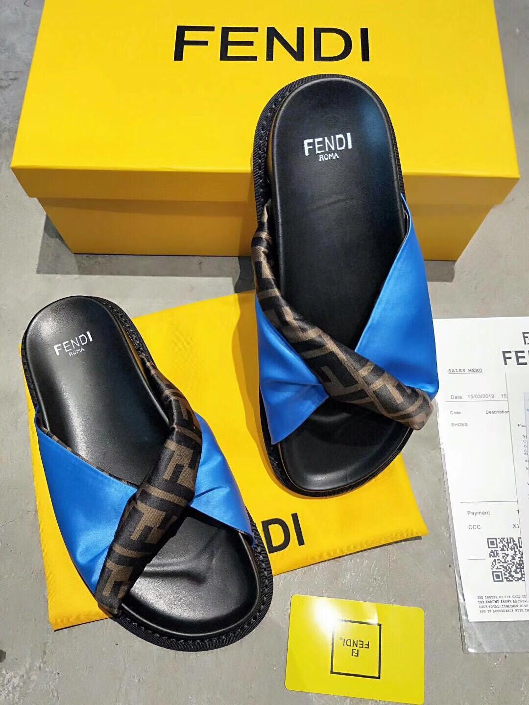 Fendi 丝巾拖002