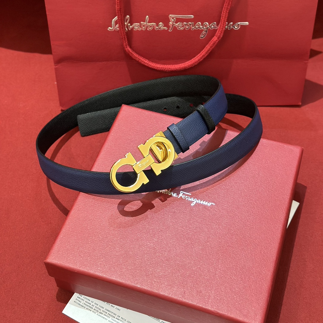 FERRAGAMO Belt 005 22PJ081 2.5cm