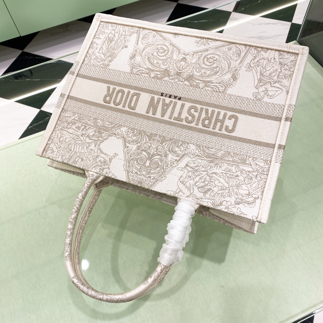 10A + top quality Medium Dior Book Tote 1296 DLAM022 36cm