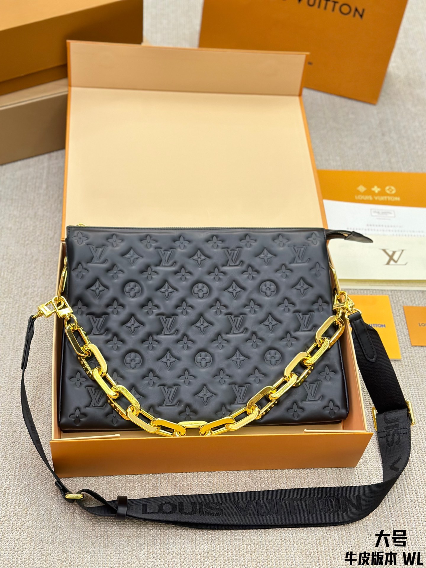 10A + quality LV Coussin MM M23057 DB022 34cm