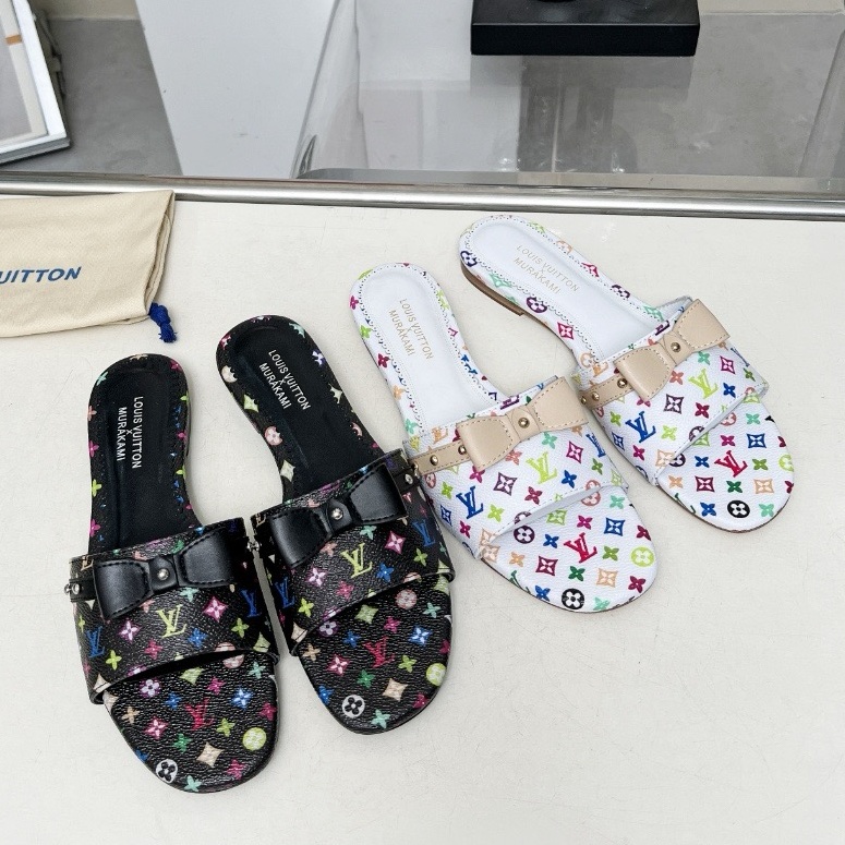Louis Vuitton Shoes Takashi Murakami | 20th Anniversary Reprinting Slippers