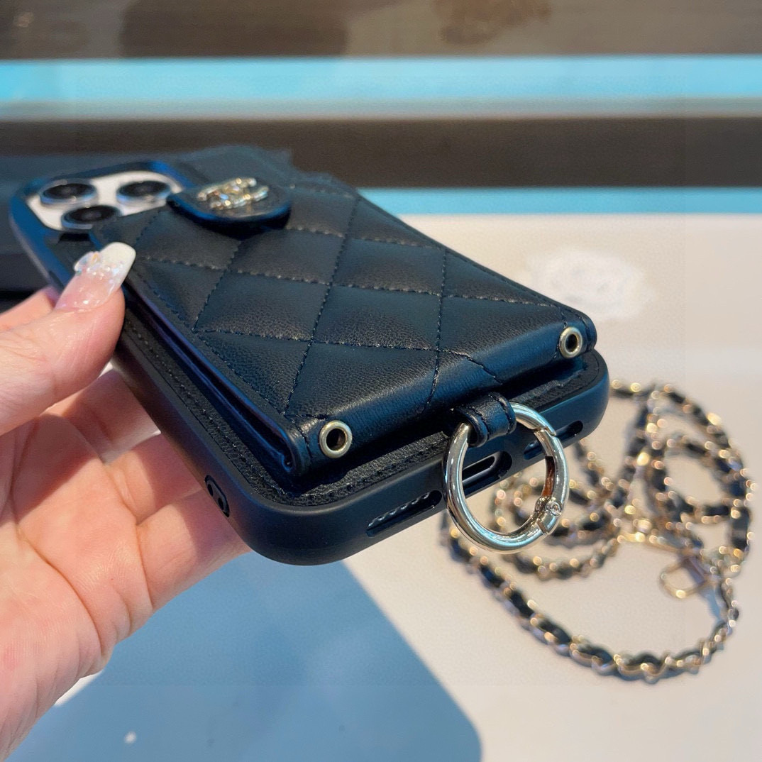 Chanel Phone Case Ring Buckle Crossbody Phone Case Accessories