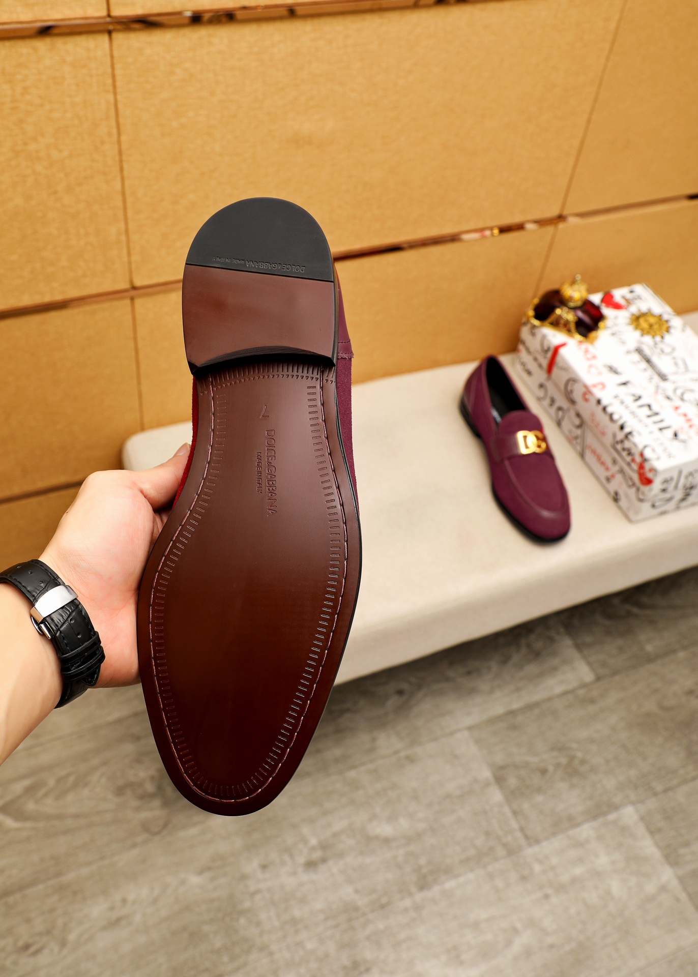 D&G Shoes Leather shoes Imported Top-Grain Cowhide