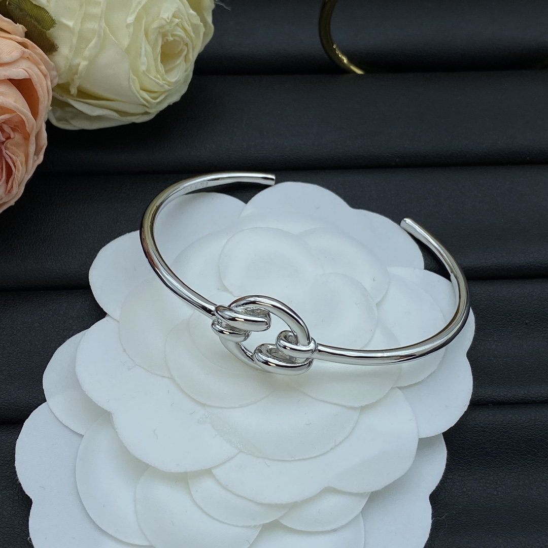 Fendi Jewelry Bangle Open Trip Design