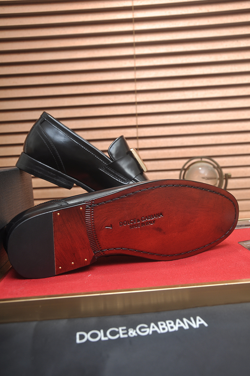 D&G Shoes Leather Shoes Imported Top-Grain Cowhide