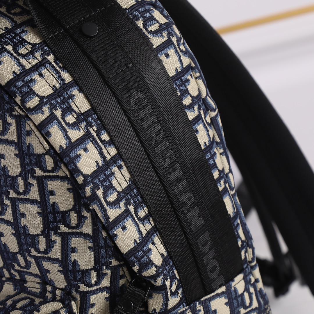 DiorTravel Backpack Blue print 6603 XB032 35cm