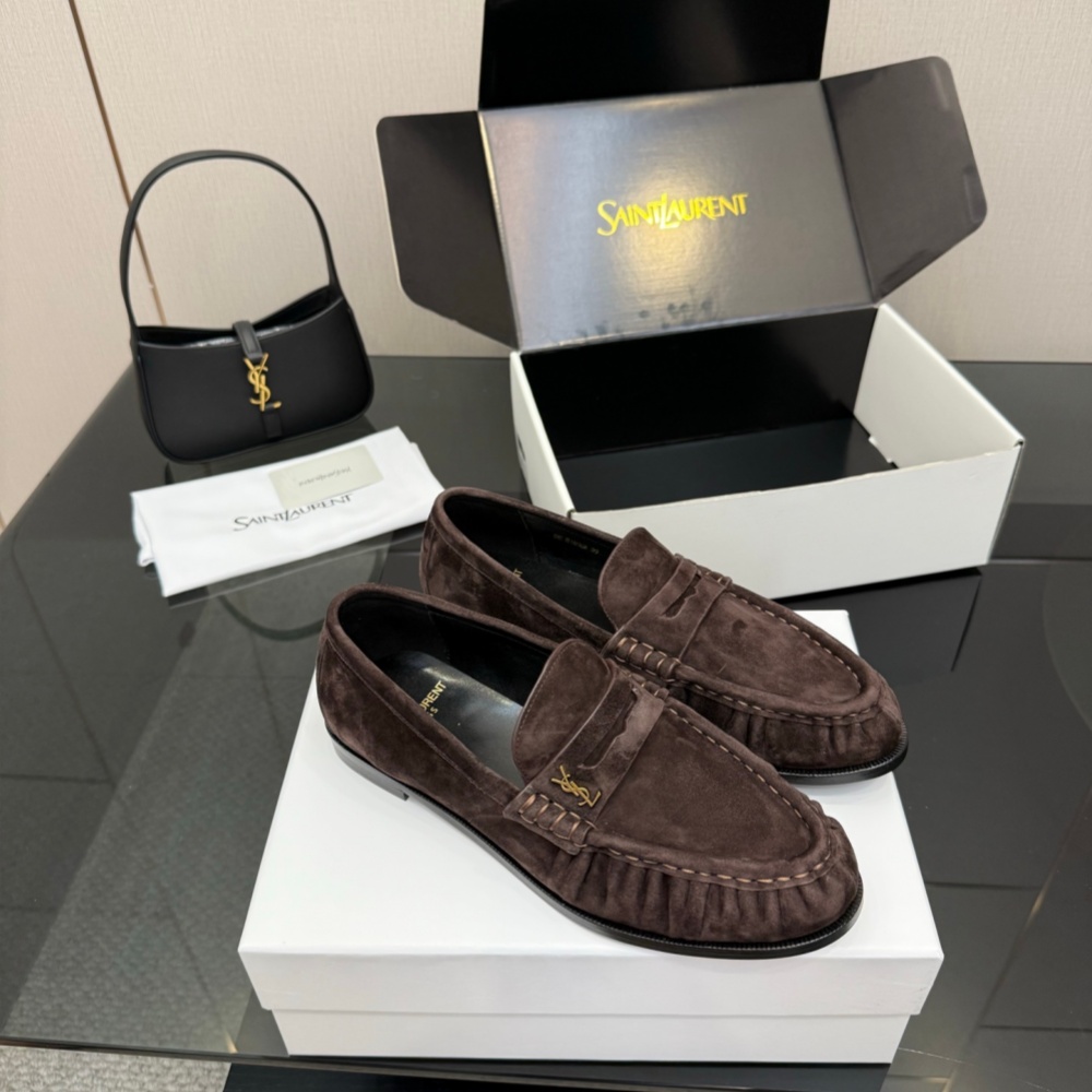 Saint Laurent Shoes Loafers Cowhide