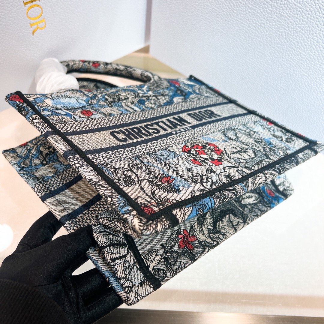 10A + top quality Small Dior Book Tote 1265 DLAM012 26.5cm
