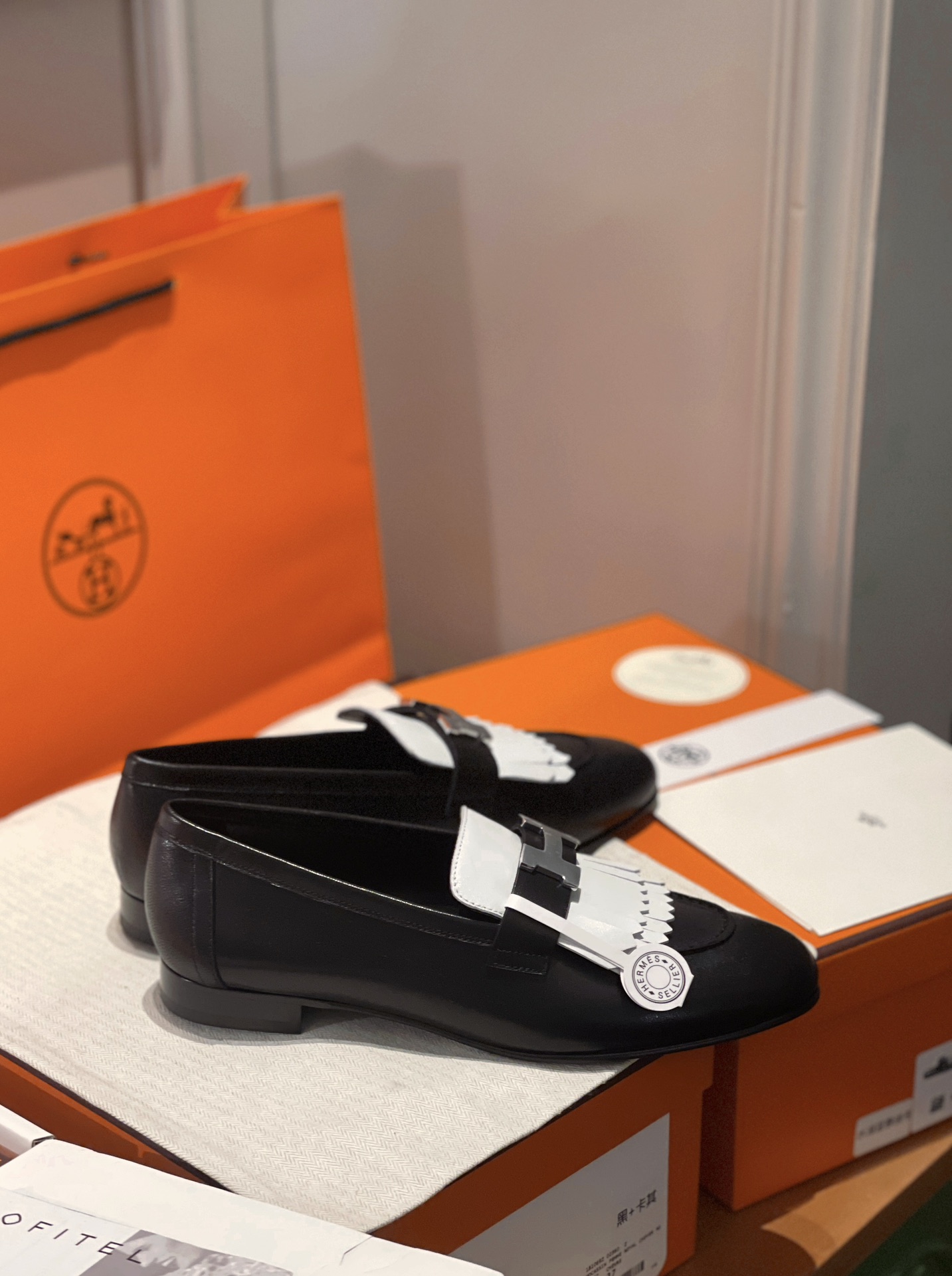 Hermes Shoes Loafers Cowhide