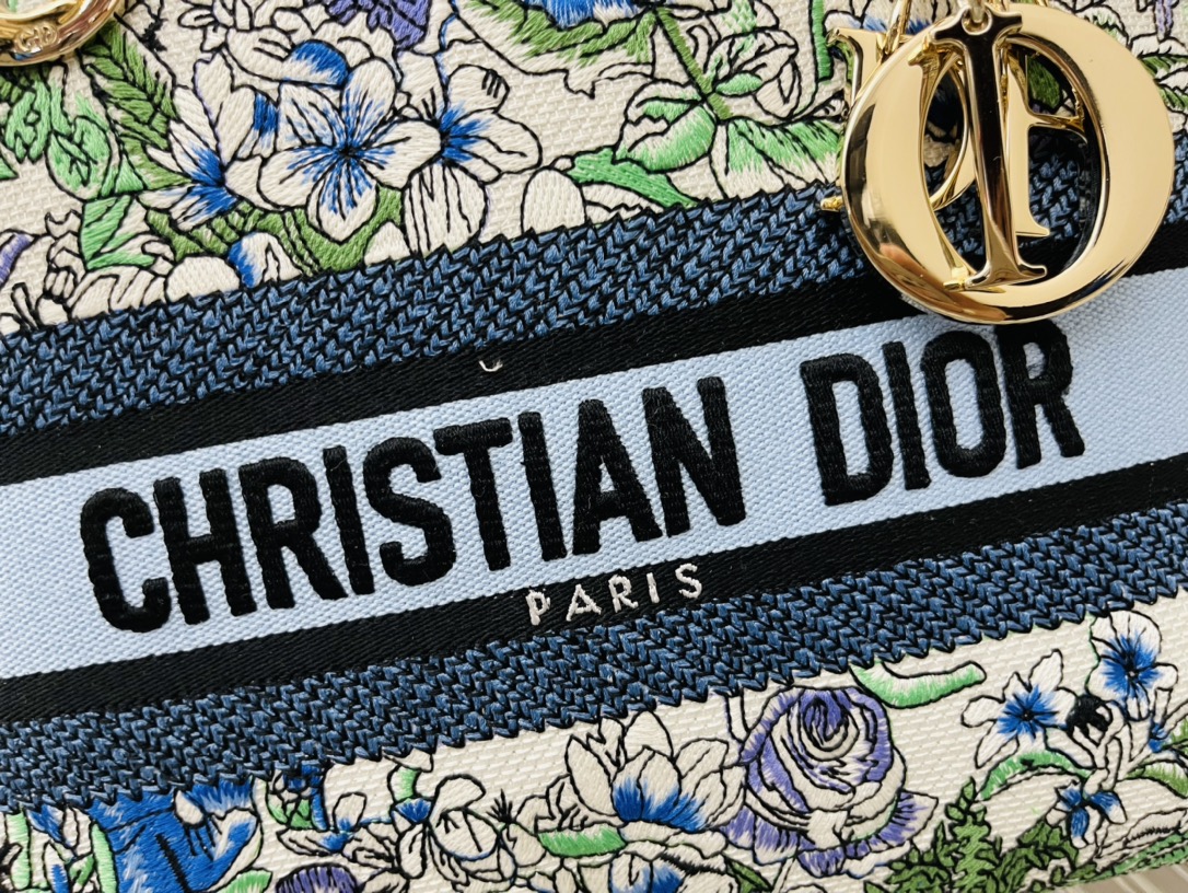 10A + top quality Dior Medium Lady D-Lite Bag 9920 DD003 24cm