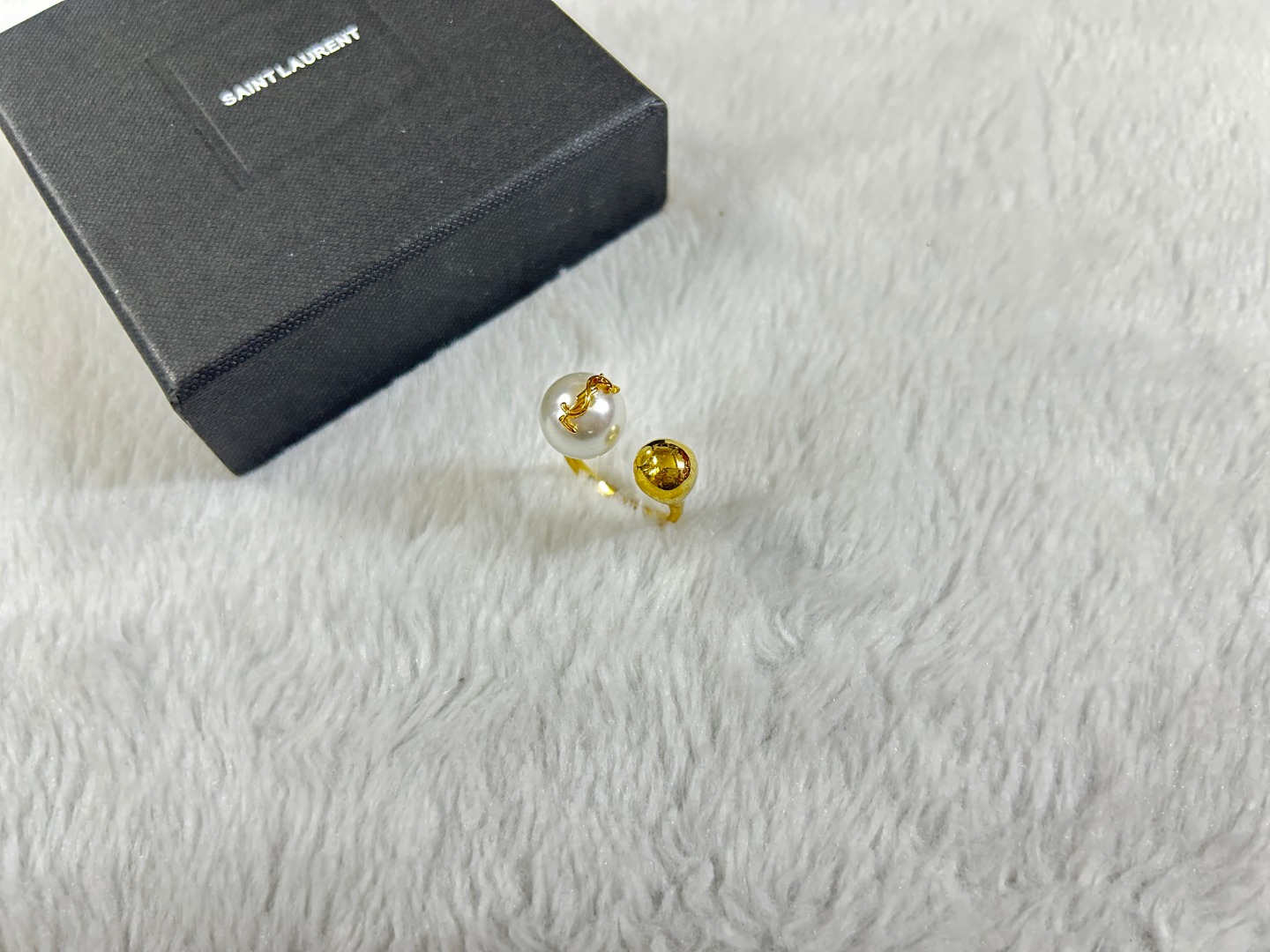 Saint Laurent Jewelry Rings Pearl ball ring