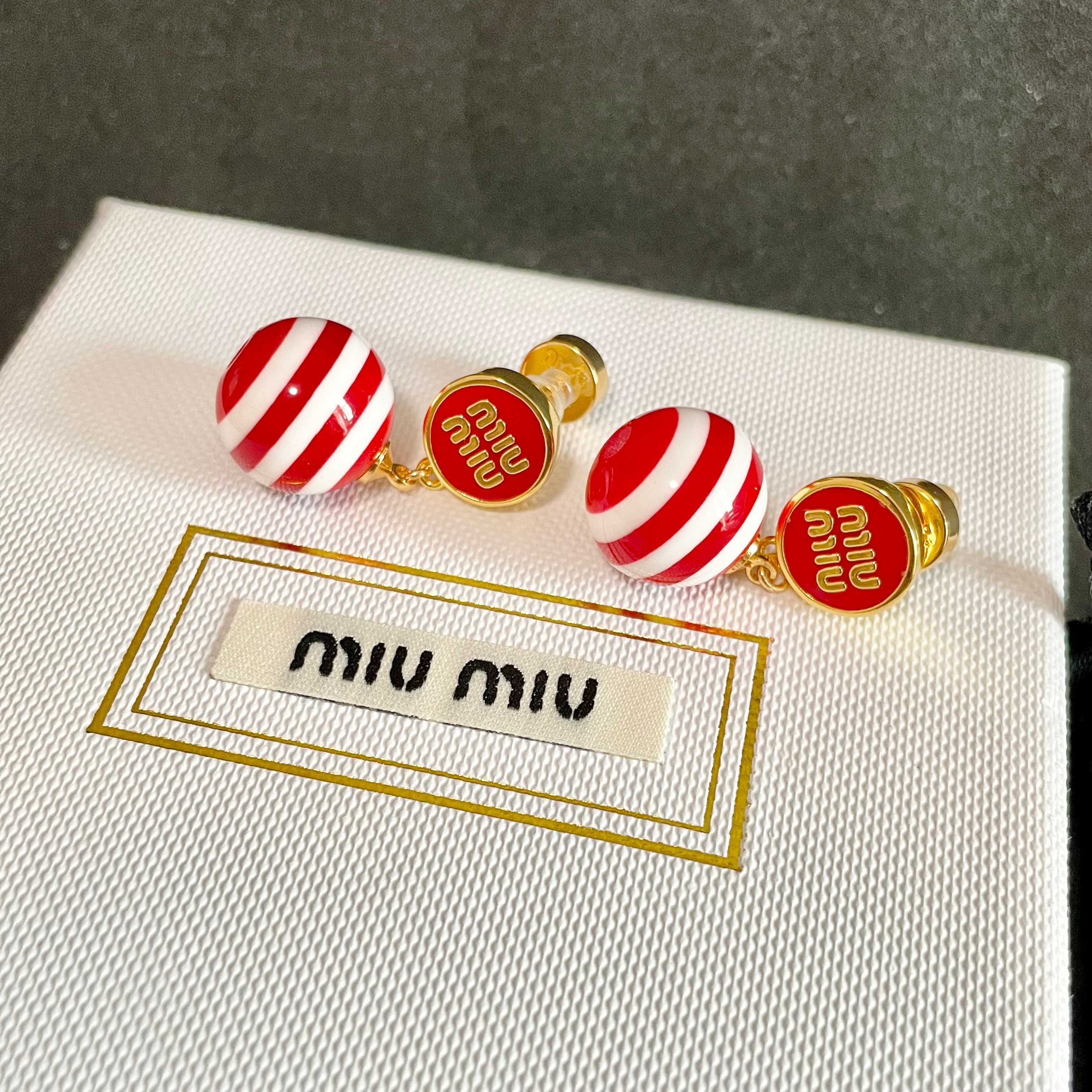Miu Miu Jewelry Earring letter design earrings