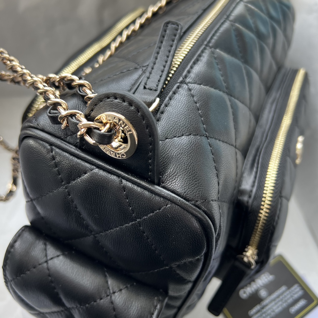 Chanel Bowling Camera Bag Sheepskin