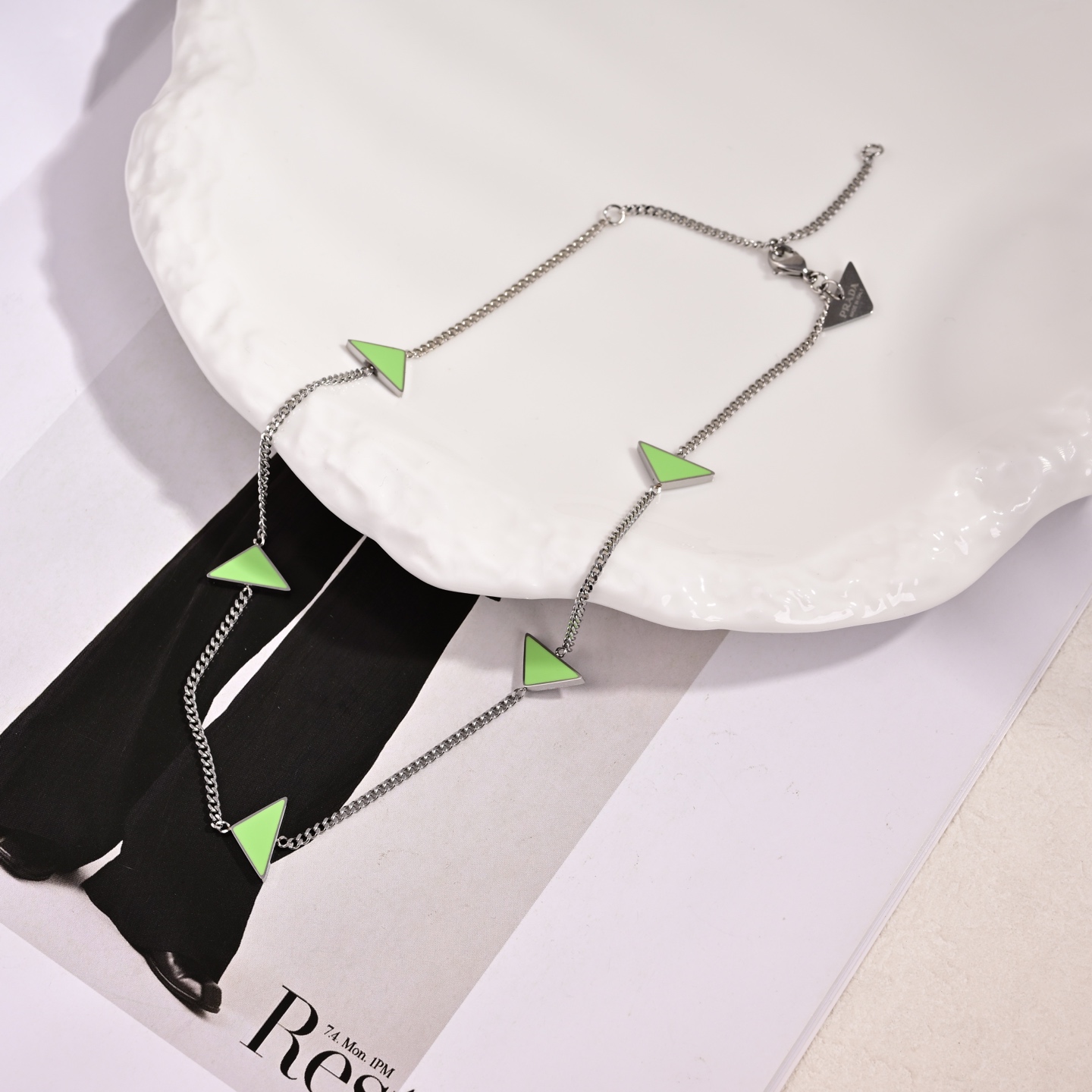 Prada Jewelry Necklace Triangle necklace