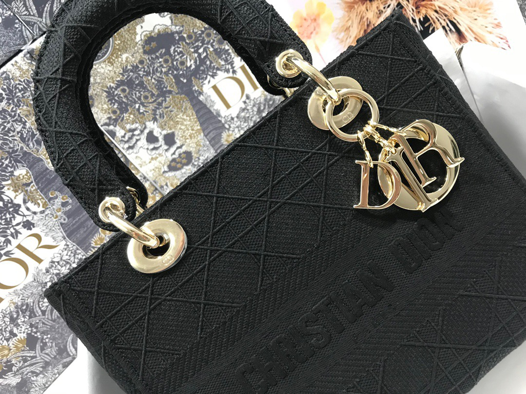 10A + top quality Dior Medium Lady D-Lite Bag M0565 LM003 24cm
