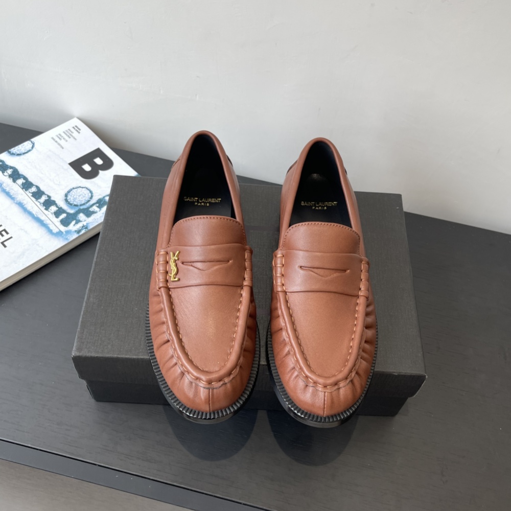 Saint Laurent Shoes Loafers Cowhide