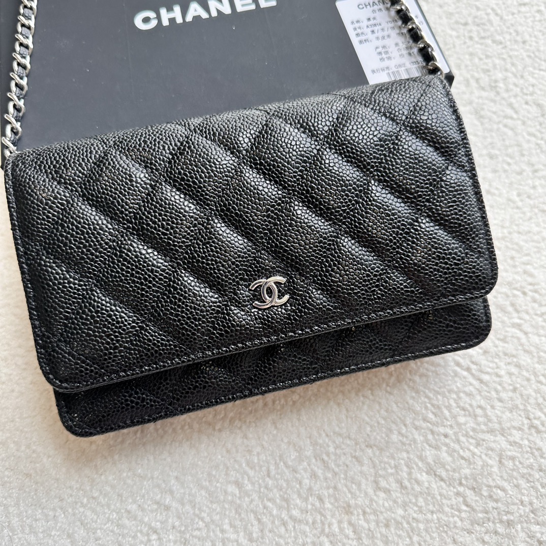 Chanel Chain Purse caviar 33814 LM051 20cm