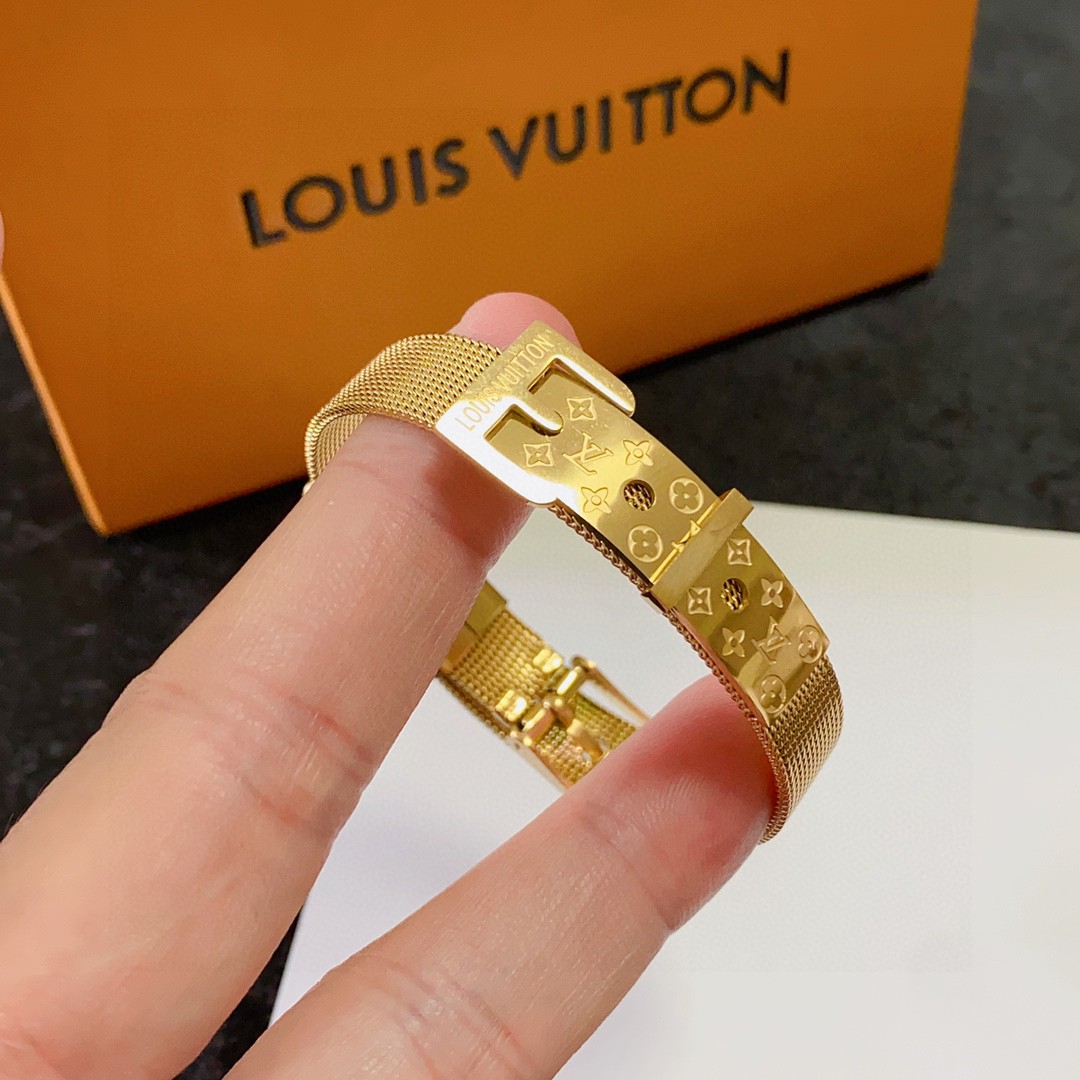 Louis Vuitton Jewelry Bangle strap buckle bracelet