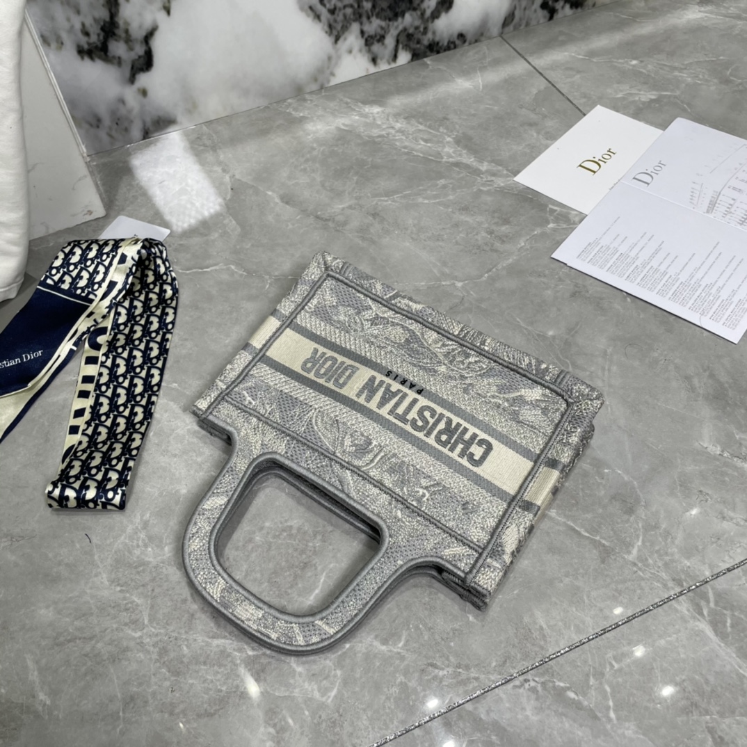 10A + top quality Mini Dior Book Tote 0175 XB041 23cm