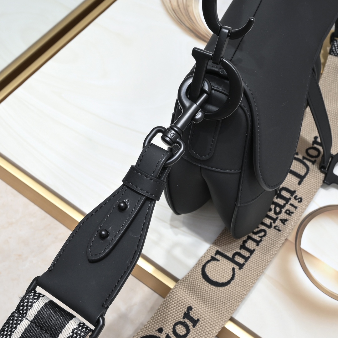 Saddle Bag Black Matte 6680 XB012 25.5cm