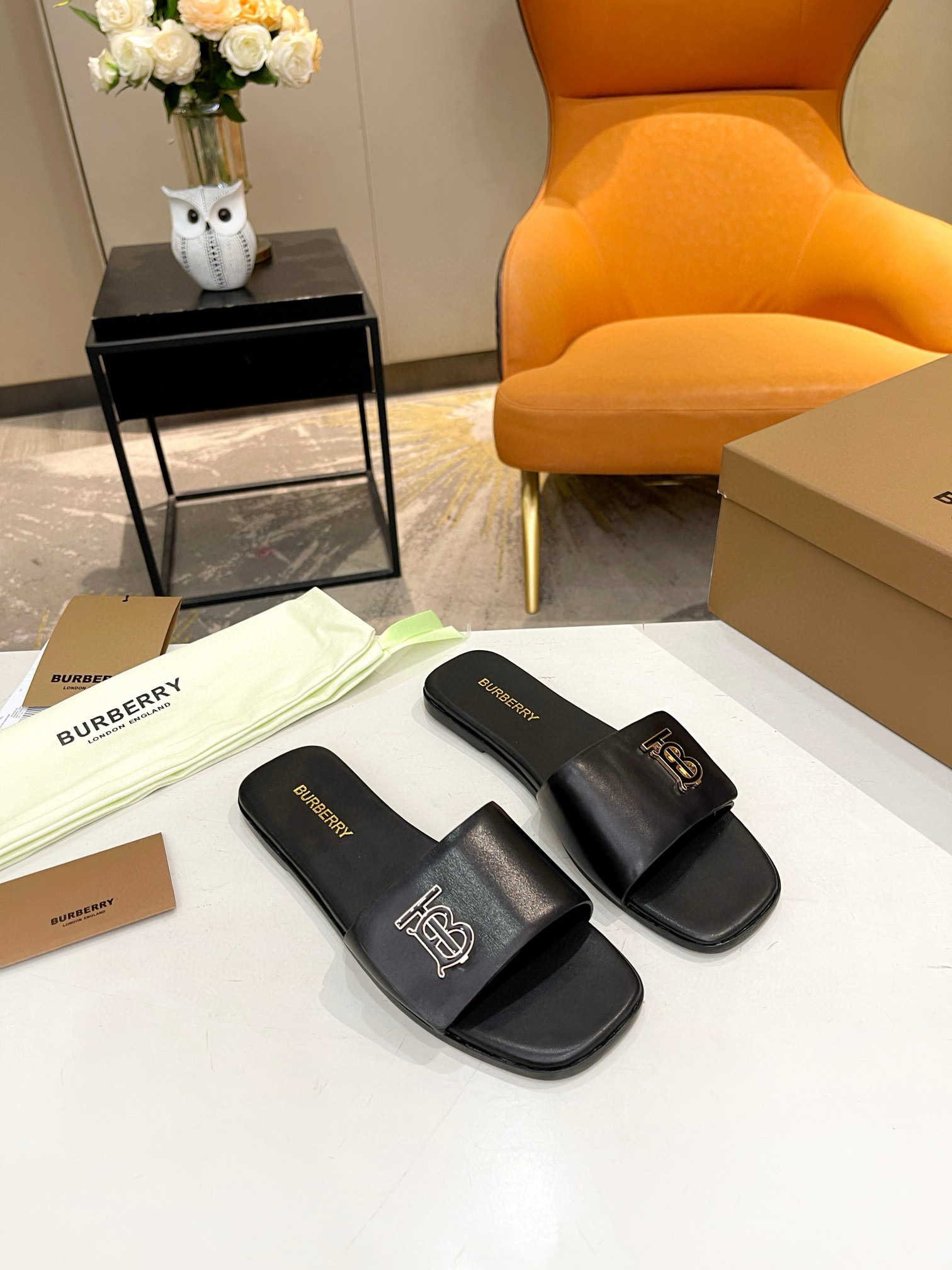 Burberry Shoes Slippers Sheepskin