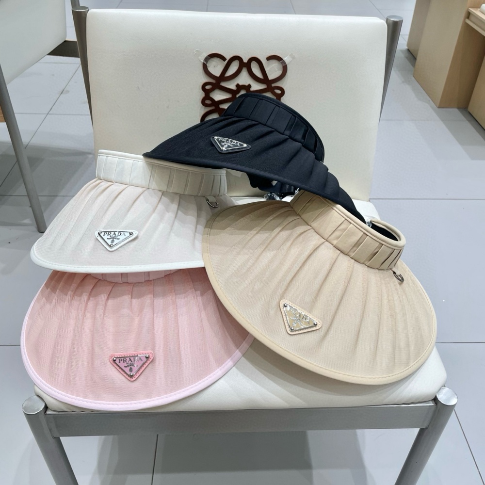 Prada Hat Open Top Hat Summer Sun Hat Accessories