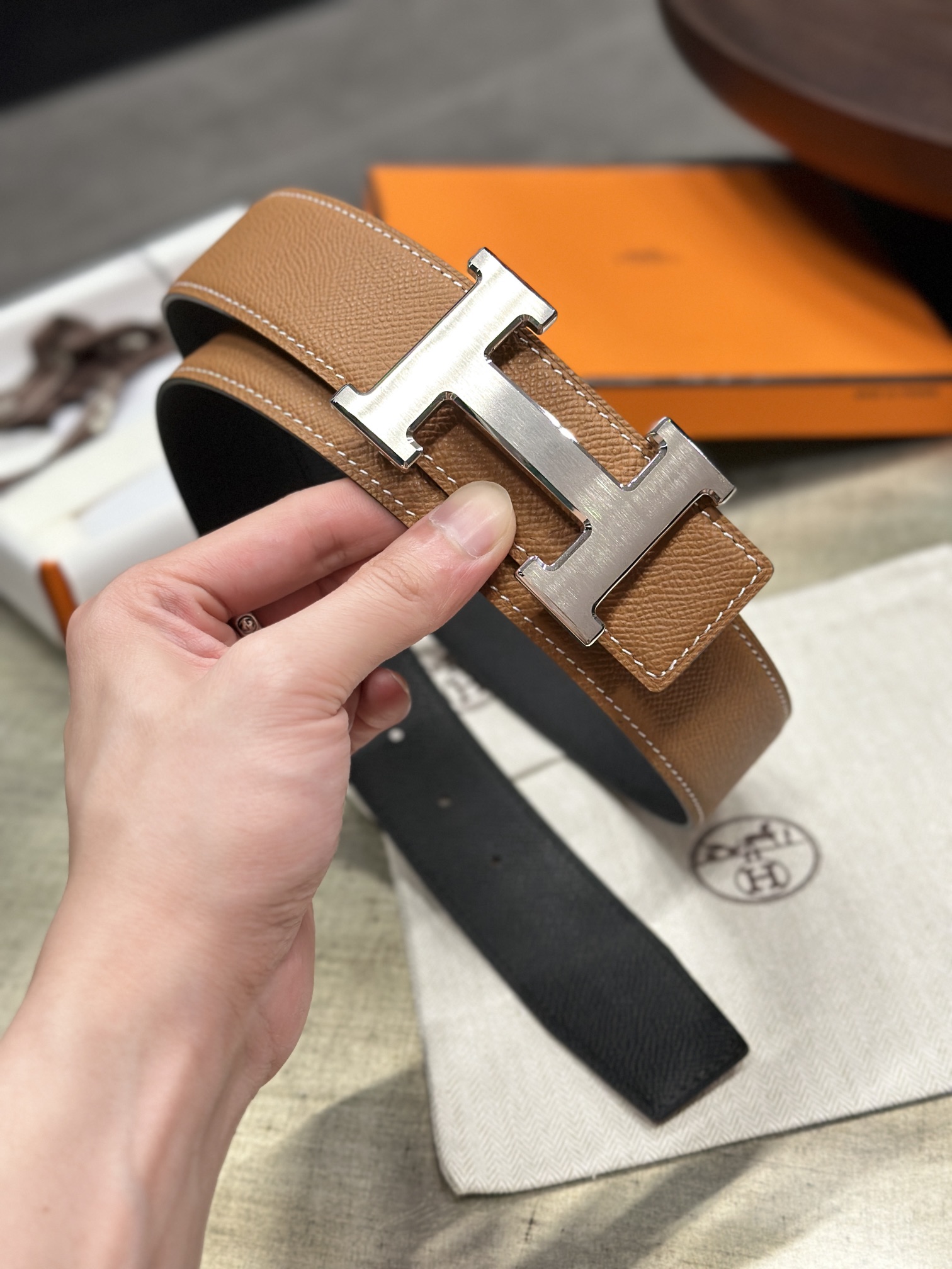 Hermes Belt 022 22PJ081 3.8cm
