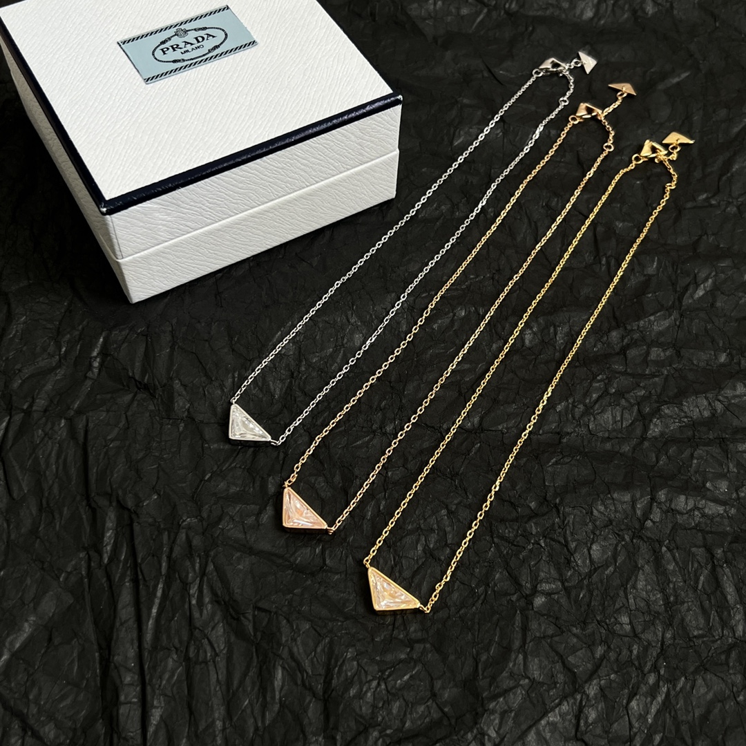 Prada Jewelry Necklace Triangle suit
