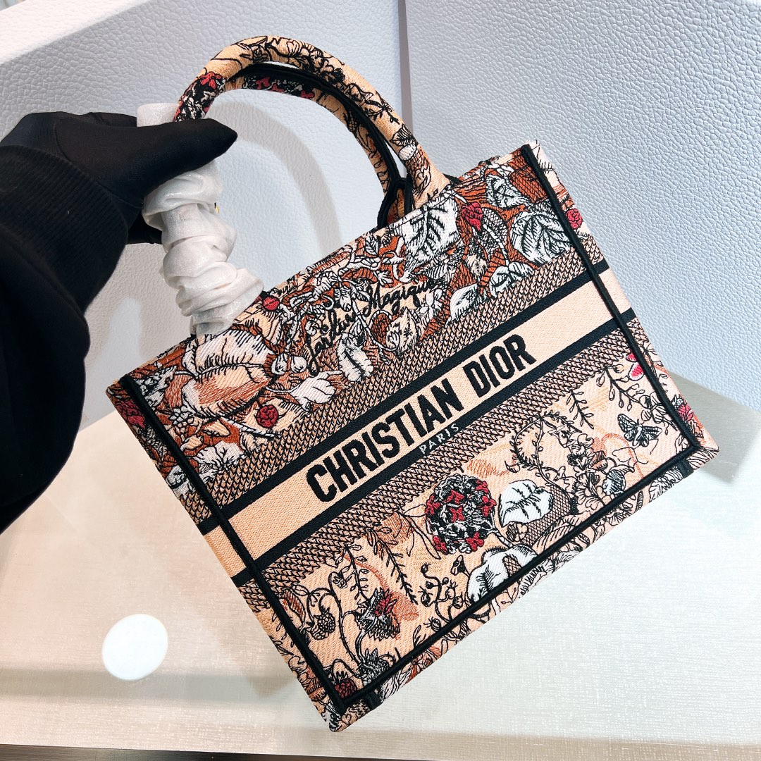10A + top quality Small Dior Book Tote 1265 DLAM012 26.5cm