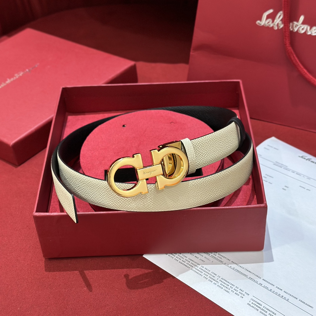 FERRAGAMO Belt 005 22PJ081 2.5cm