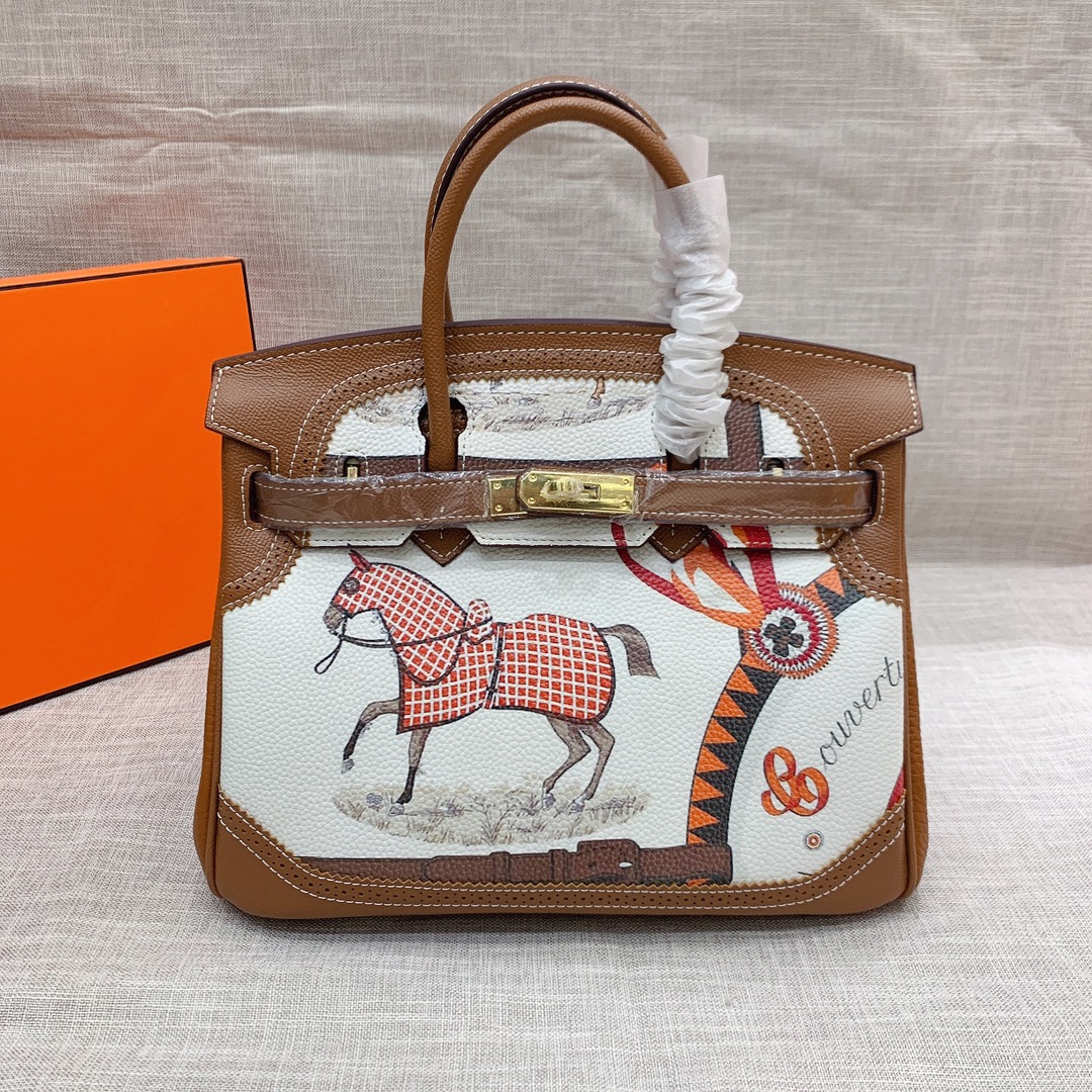 Hermes BIRKIN Painting XYZ053 30cm 01