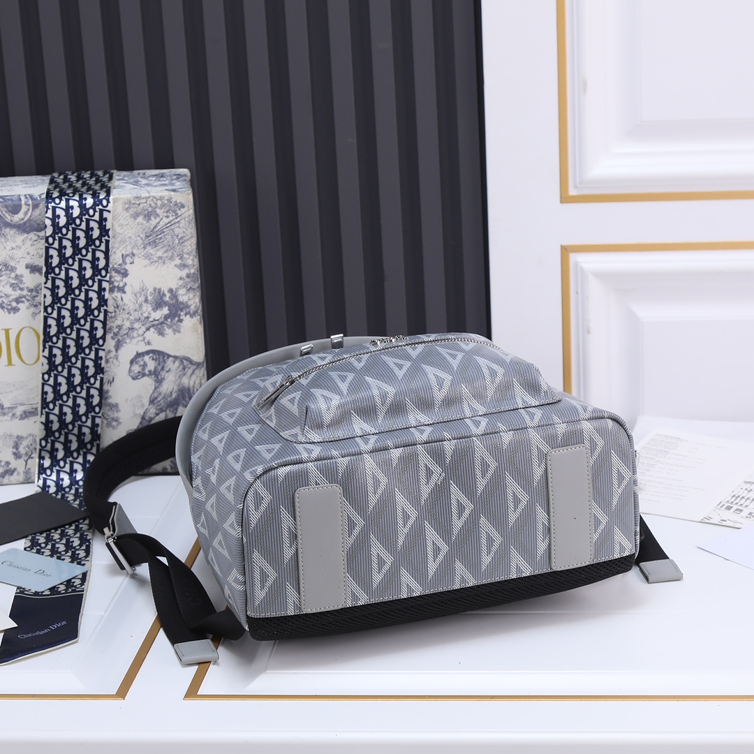 Small Rider Backpack Gray canvas 6601 LM022 28cm