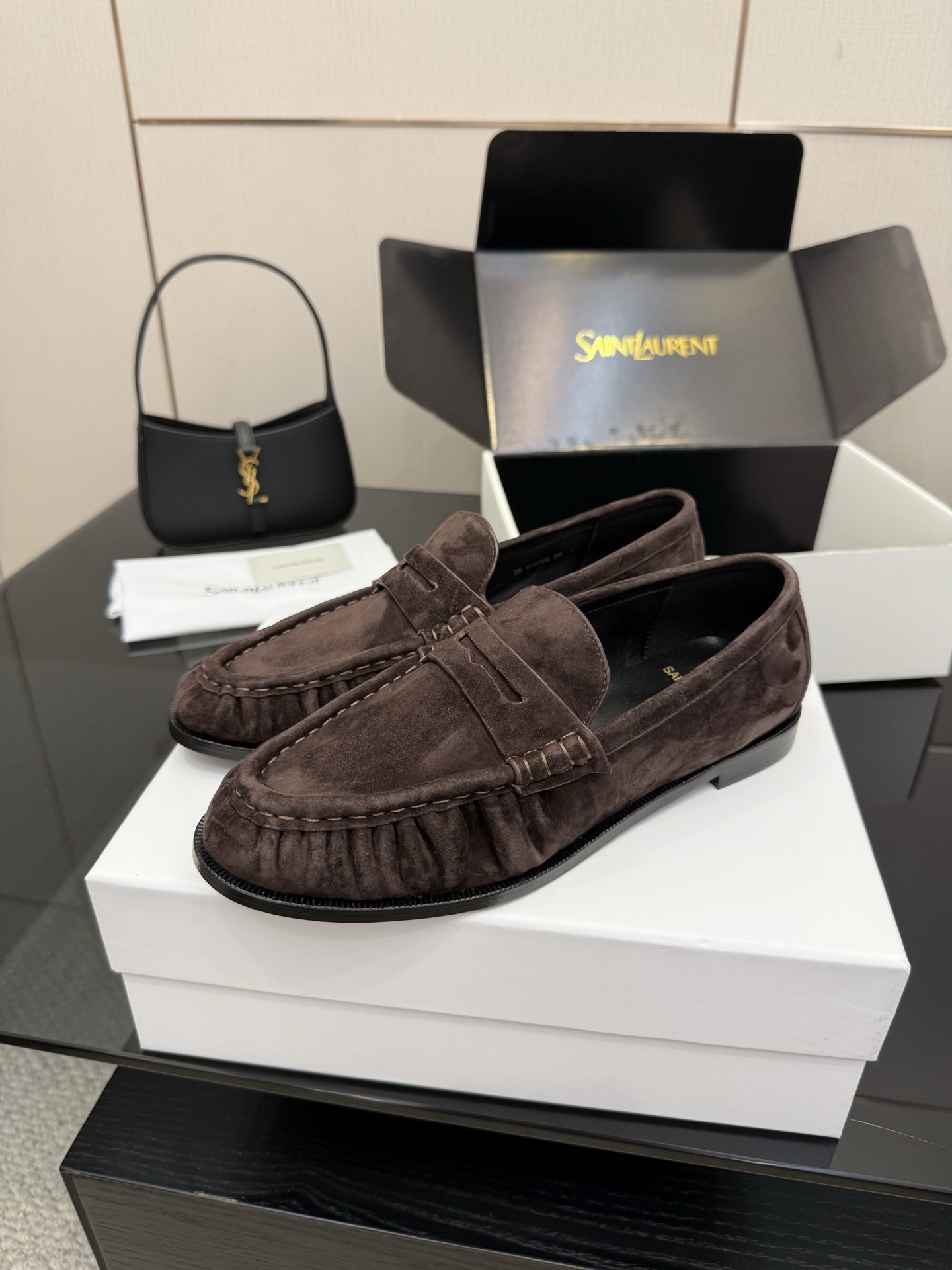 Saint Laurent Shoes Loafers Cowhide