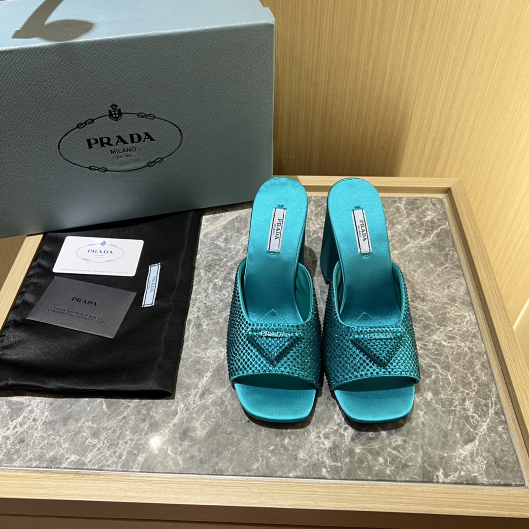 Prada shoes Diamond High heels 9CM sandal 005
