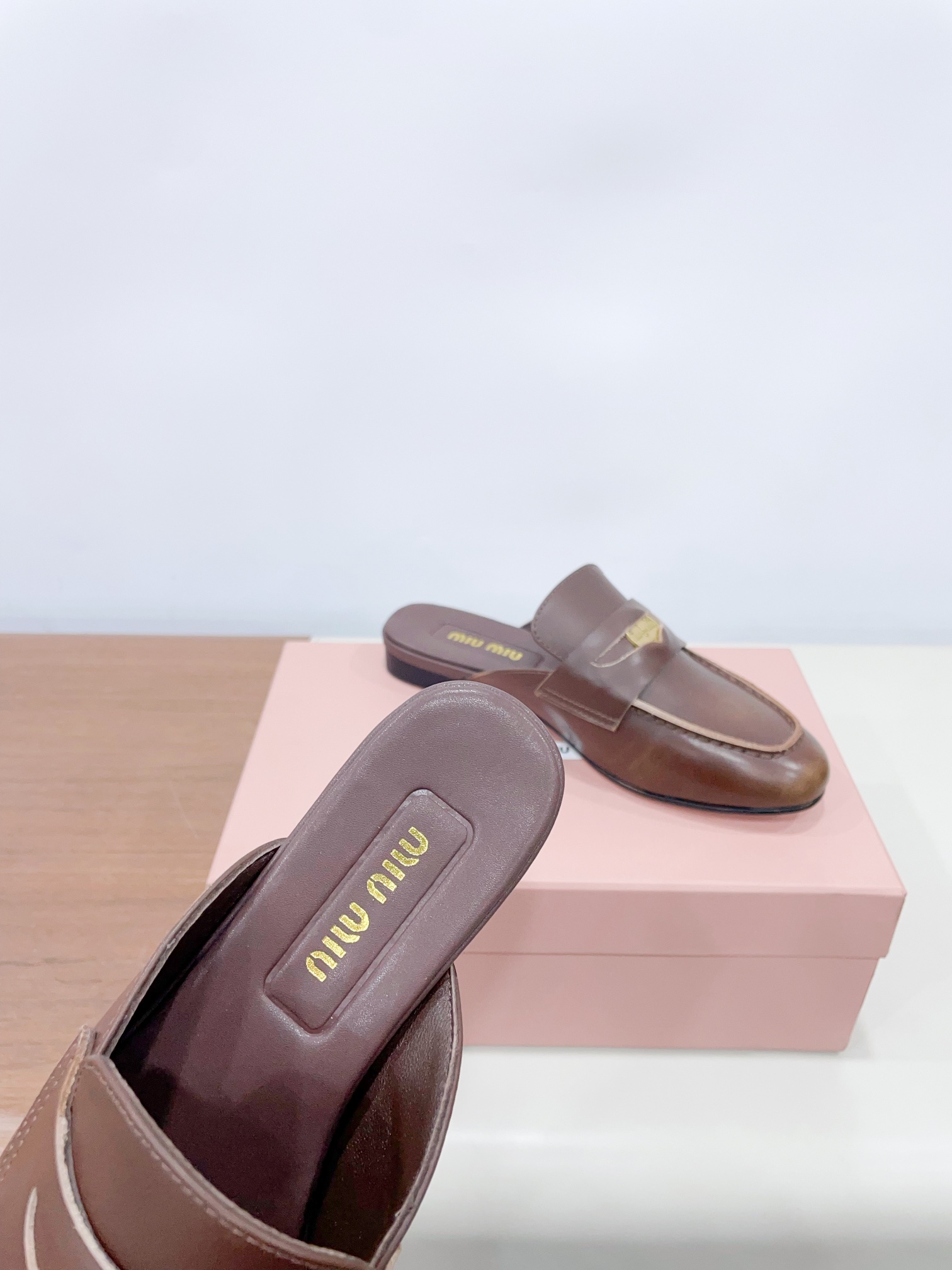 Miu Miu Shoes Loafers Leather