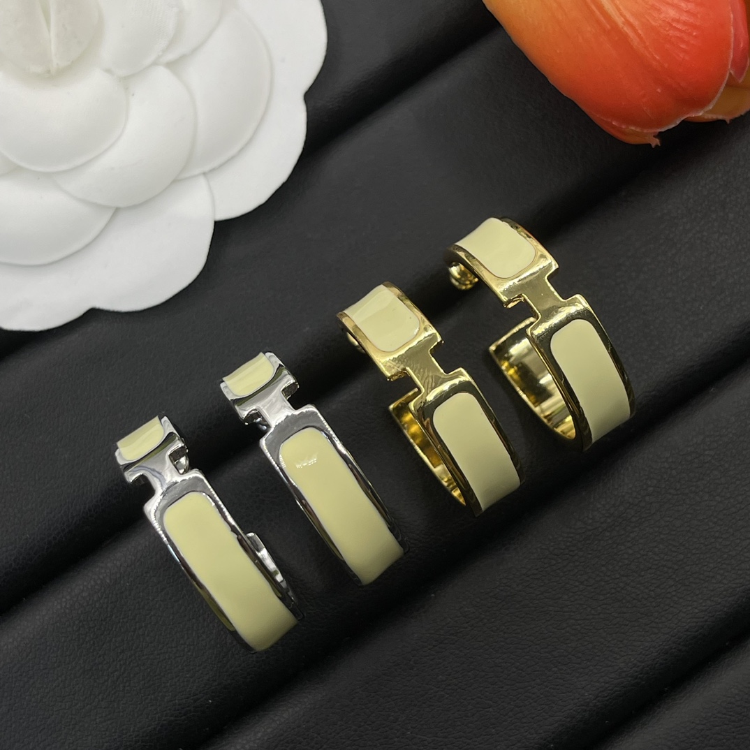 Hermes Earring Jewelry Round Stud