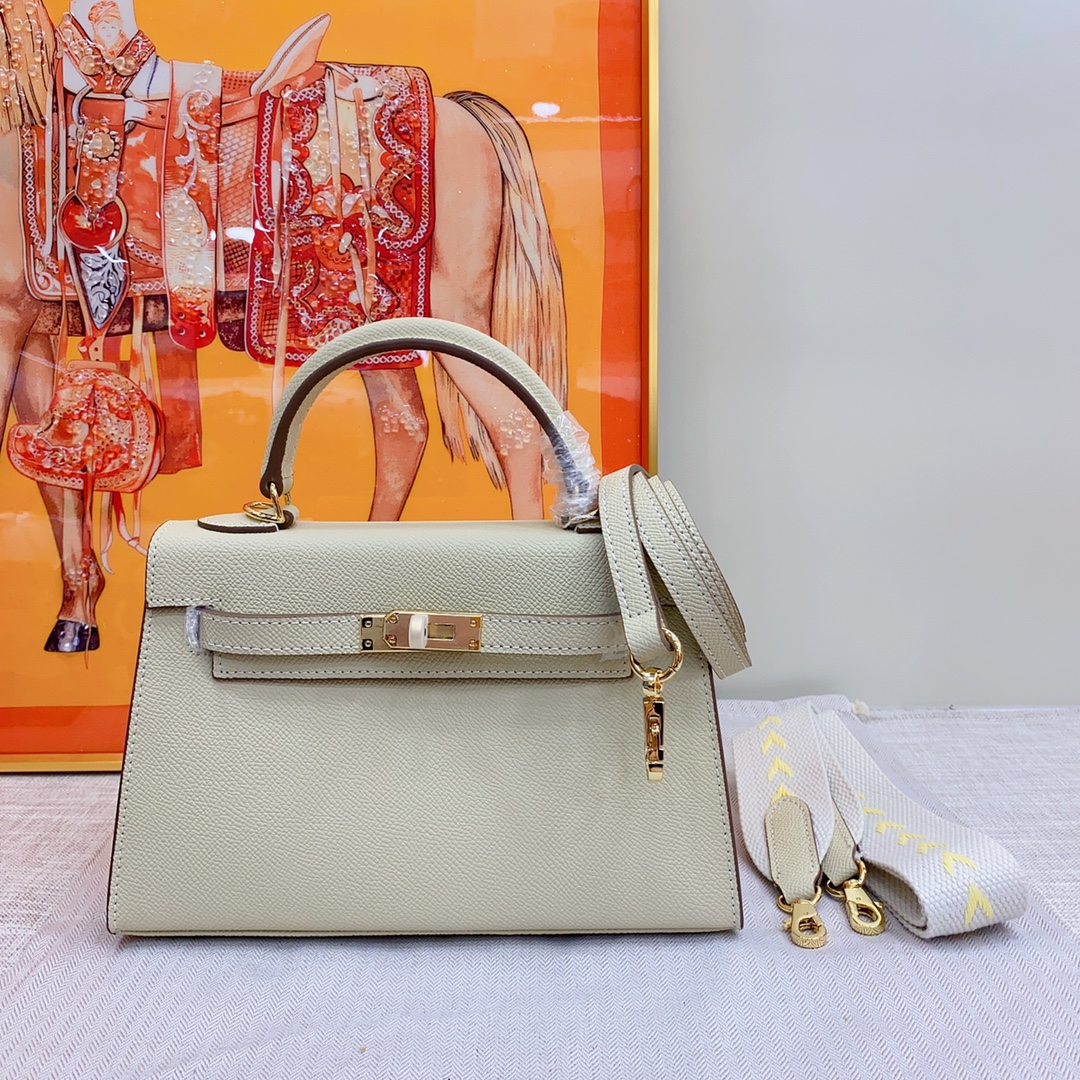 Hermes Kelly 2 Bag Gold Hardware LM071081 19-22cm