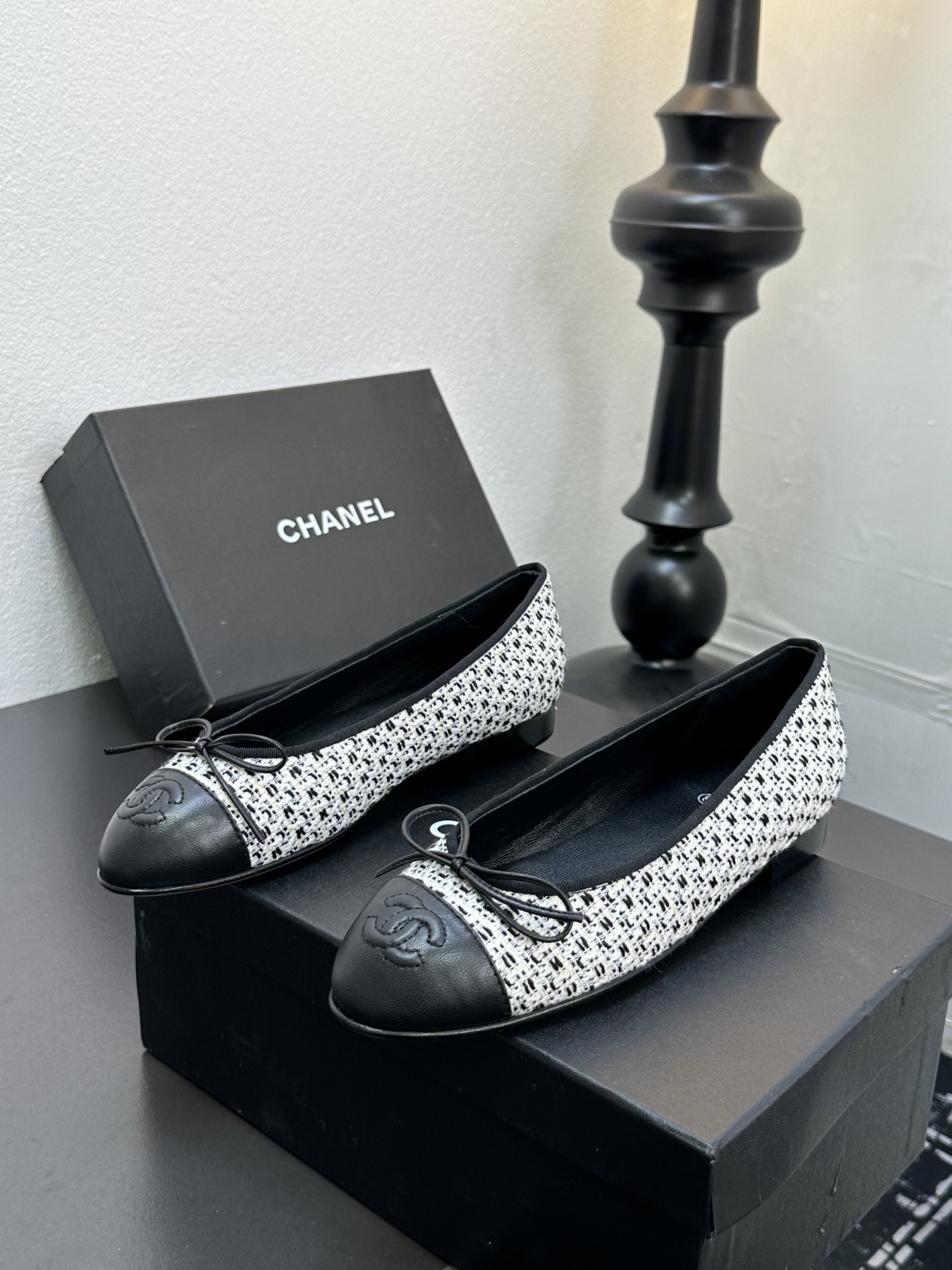 Chanel Shoes Bow ballet flat shoes