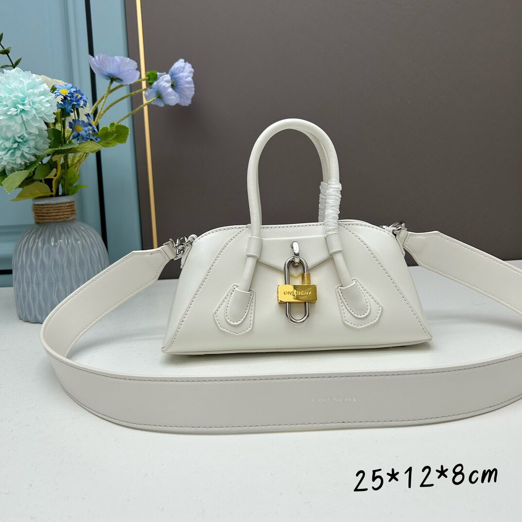 Mini Antigona Stretch Bag White 8668 LM012 25cm